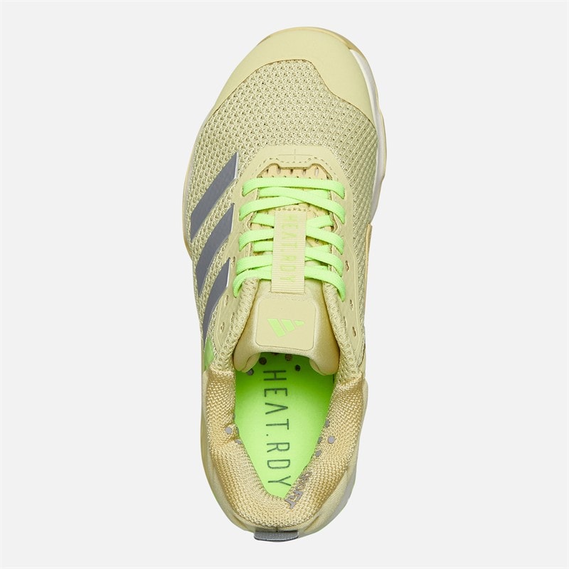 adidas Womens Dropset 3 Training Shoes Powder Yellow/Matte Silver/Lucid Lemon - Image 4