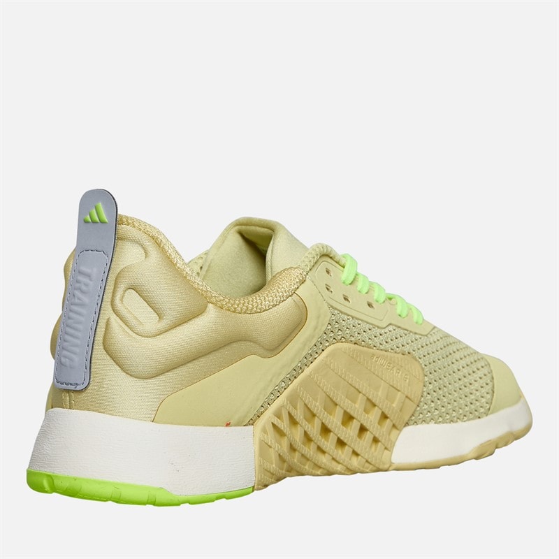 adidas Womens Dropset 3 Training Shoes Powder Yellow/Matte Silver/Lucid Lemon - Image 5