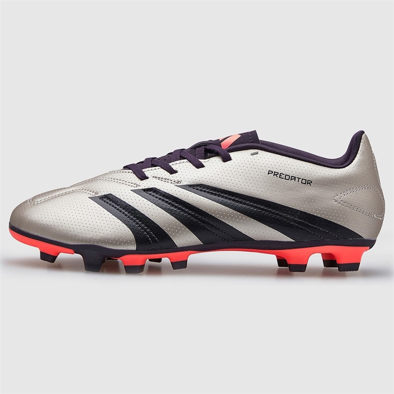 adidas Mens Predator Club Vivid Horizon Pack FXG Flexible Ground Football Boots Platin Metallic/Aurora Black/Turbo - Image 2