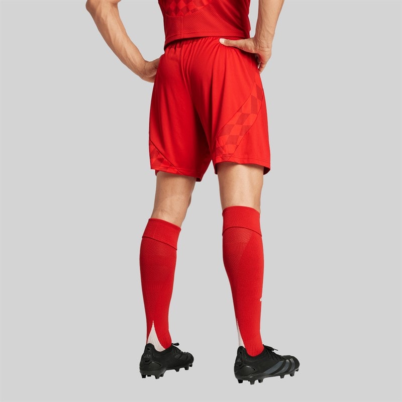 adidas Mens ABFC Aberdeen 24/25 Home Shorts Team Power Red 2 - Image 3