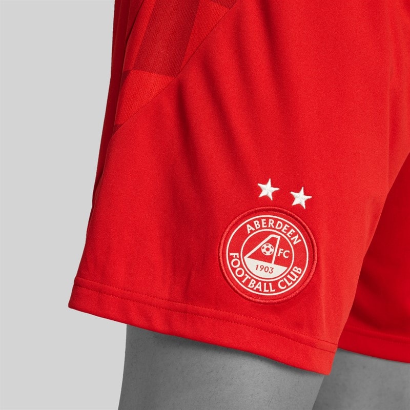 adidas Mens ABFC Aberdeen 24/25 Home Shorts Team Power Red 2 - Image 4