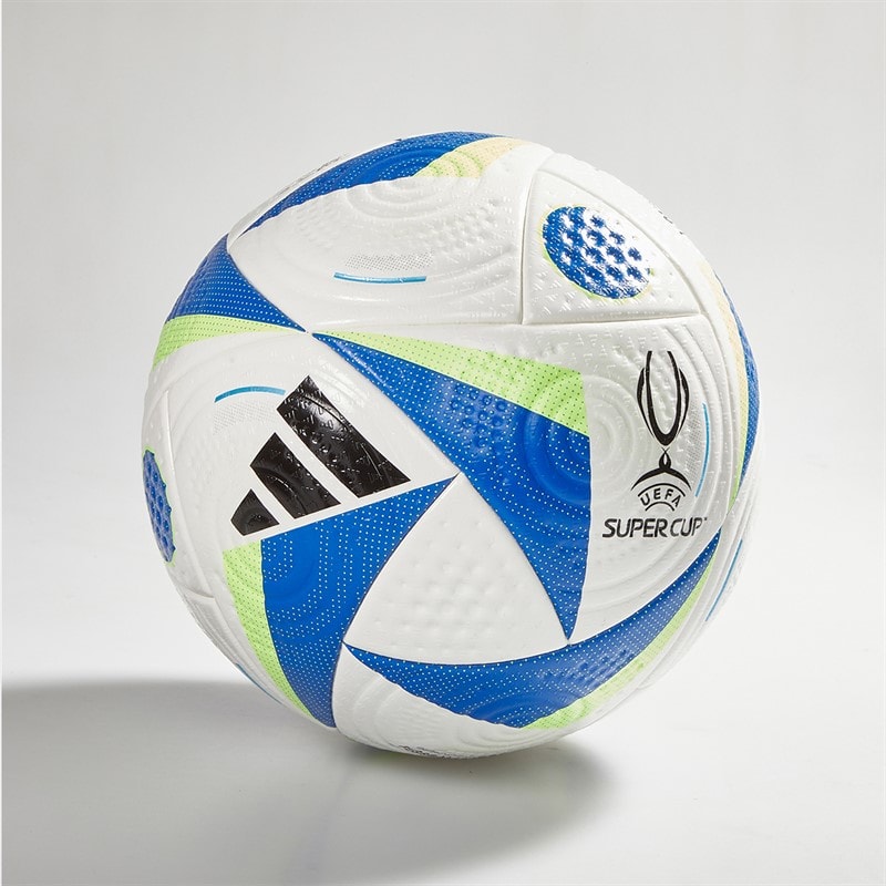 adidas UEFA Super Cup 2024 Pro Official Match Football (Fifa Quality Pro Certified) White/Panton/Solar Green/Black - Image 1