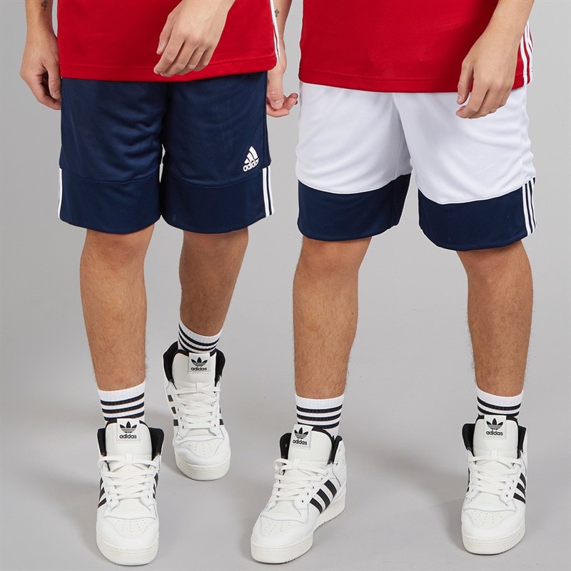 adidas Mens 3G Speed Reversible Basketball Shorts Collegiate Navy/White