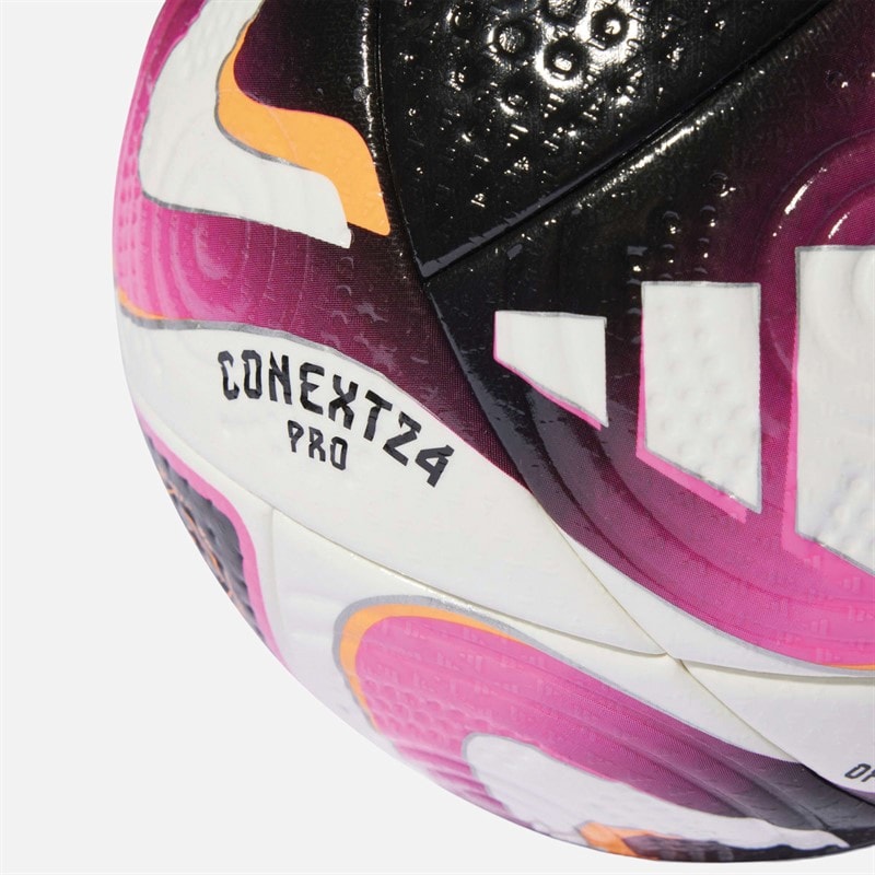 adidas Conext 24 Pro Match Football (FIFA Quality Pro Certified) White/Black/Panton - Image 3