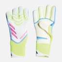 adidas Mens Predator Pro Goalkeeper Gloves White/Lucid Lemon/Lucid Pink