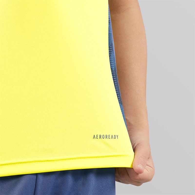 adidas Junior Boys AFC Ajax Training Jersey Pulse Yellow - Image 3