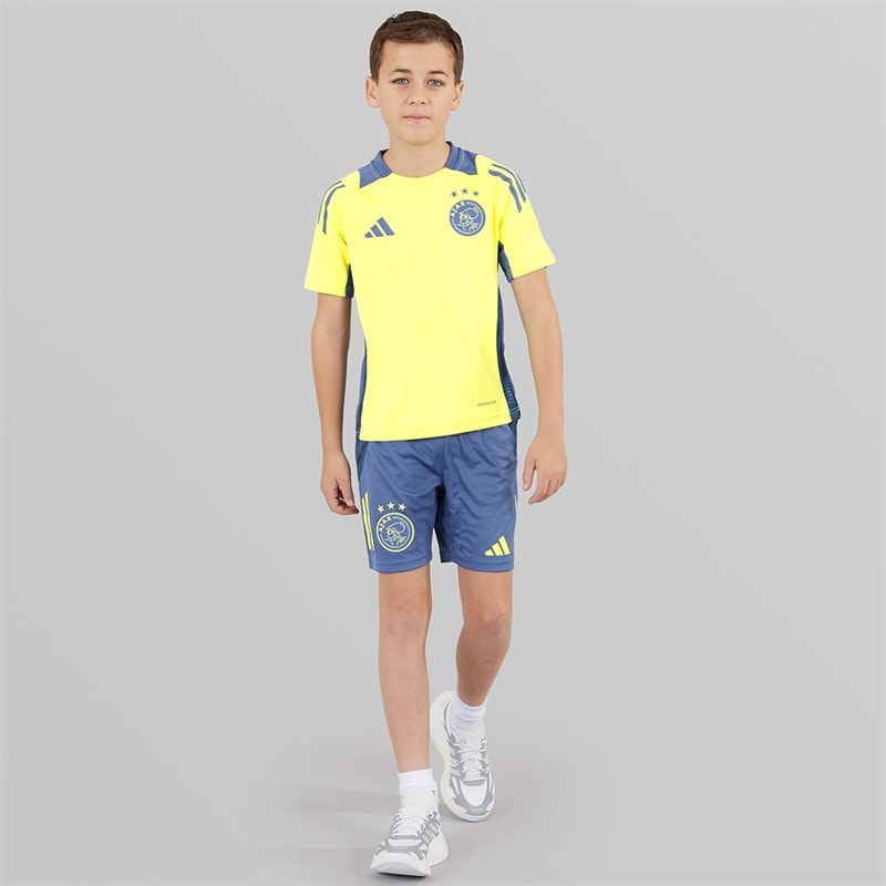 adidas Junior Boys AFC Ajax Training Jersey Pulse Yellow - Image 4