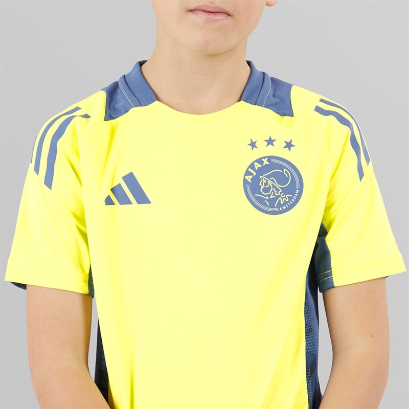 adidas Junior Boys AFC Ajax Training Jersey Pulse Yellow - Image 5
