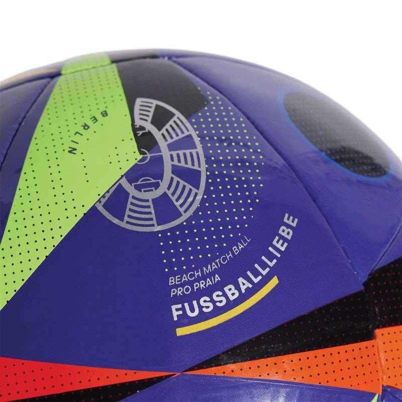 adidas Euro 24 Pro Match Beach Football (FIFA Quality Pro Certified) Blast Purple/Black/Silver Metallic - Image 3