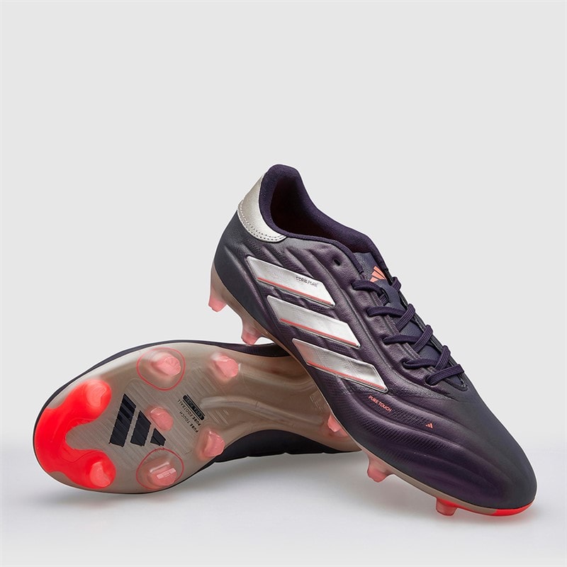 adidas Mens Copa Pure 2 Pro Vivid Horizon Pack FG Firm Ground Football Boots Aurora Black/Platinum Metallic/Turbo