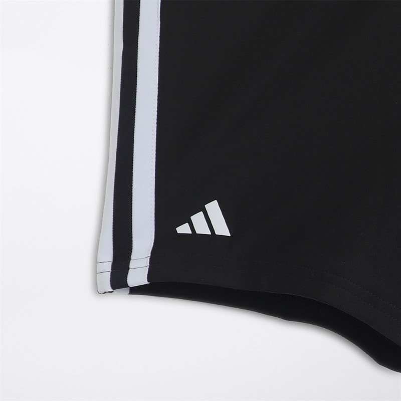 adidas Junior Boys 3-Stripes Swim Boxer Black/White - Image 2