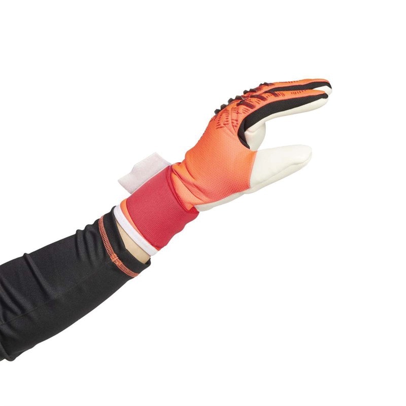 adidas Mens Predator 25 Competition Goalkeeper Gloves Lucid Red/Black/White - Image 2