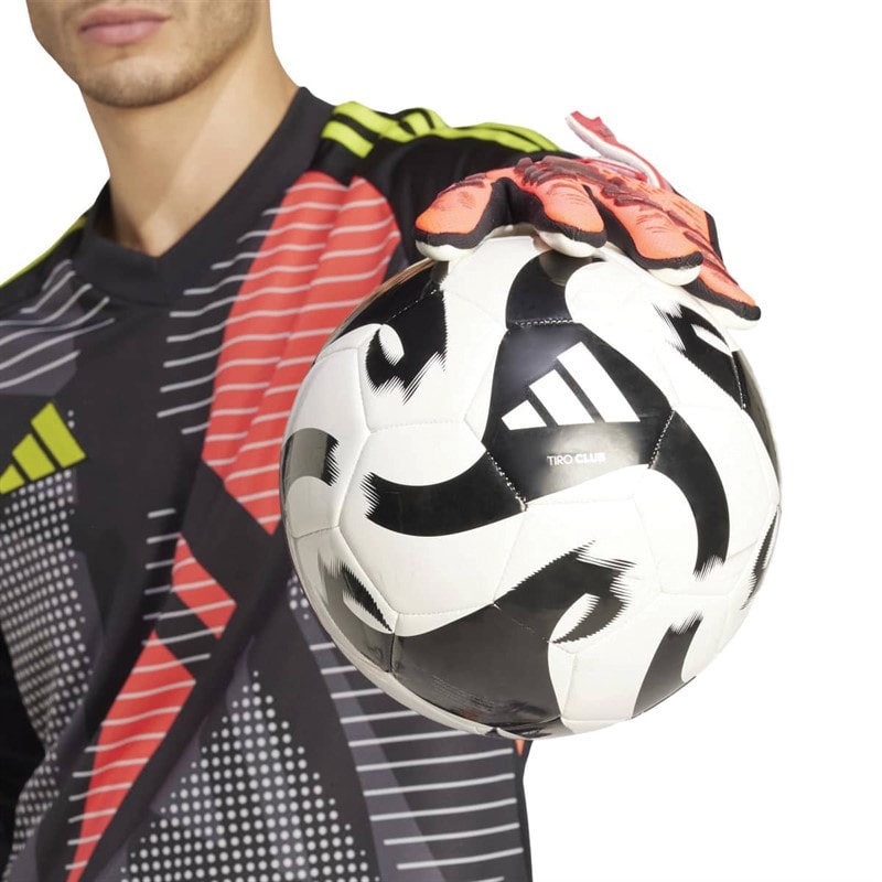 adidas Mens Predator 25 Competition Goalkeeper Gloves Lucid Red/Black/White - Image 4