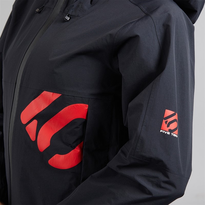 adidas Womens Five Ten All-Mountain Rain.RDY Waterproof Jacket Black - Image 3