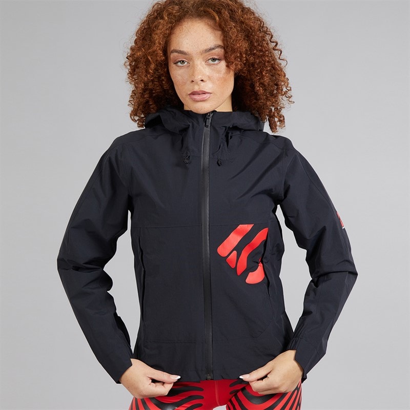 adidas Womens Five Ten All-Mountain Rain.RDY Waterproof Jacket Black - Image 5