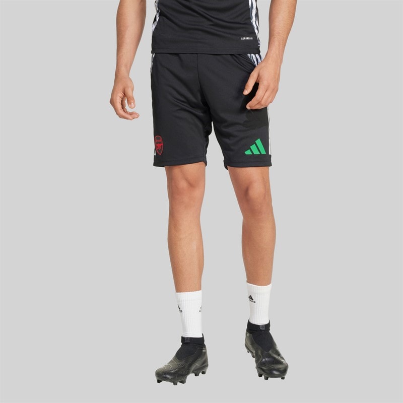 adidas Mens AFC Arsenal Champions League Training Shorts Black - Image 2