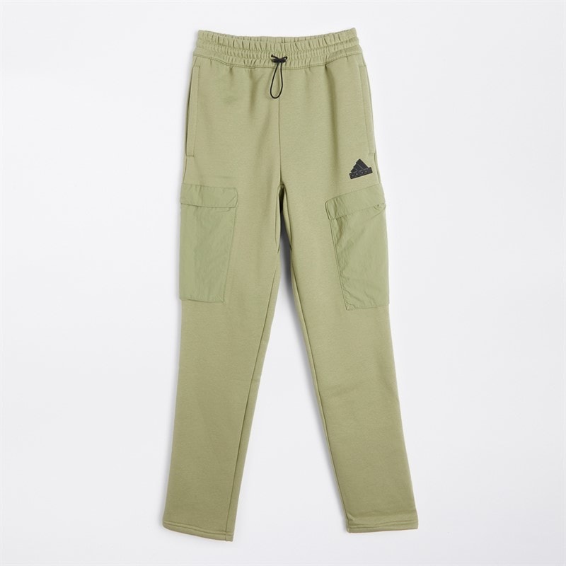 adidas Mens City Escape Fleece Joggers Tent Green