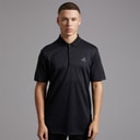 adidas Mens Golf Performance Polo Shirt Left Chest Black