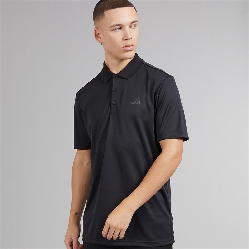 adidas Mens Golf Performance Polo Shirt Left Chest Black - Image 5