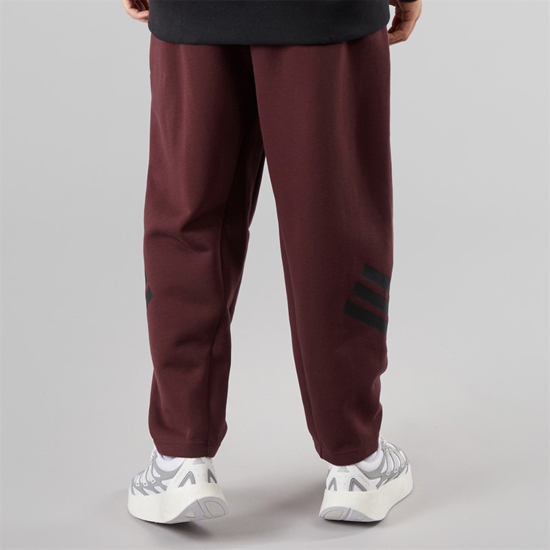 adidas Mens Future Icons 3-Stripes Pocket Joggers Aurora Ruby - Image 2