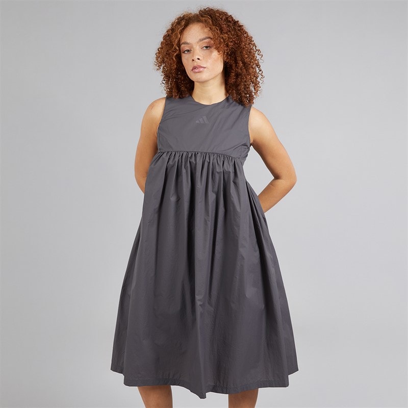 adidas Womens City Escape Summer Dress Grey Strata