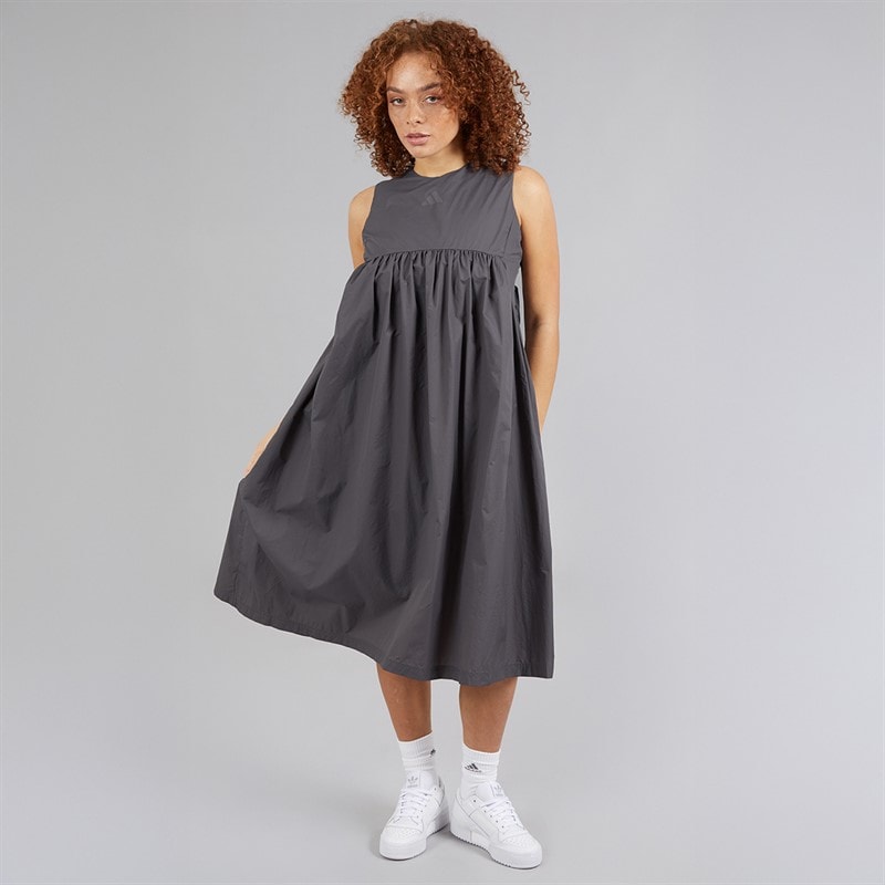 adidas Womens City Escape Summer Dress Grey Strata - Image 4