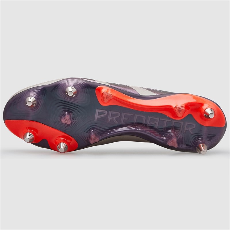 adidas Mens Predator Elite LL Laceless Vivid Horizon Pack SG Soft Ground Football Boots Platin Metallic/Aurora Black/Carbon - Image 3