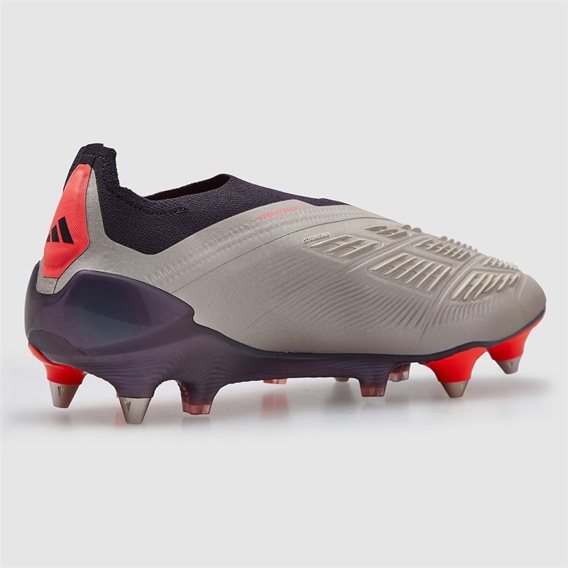 adidas Mens Predator Elite LL Laceless Vivid Horizon Pack SG Soft Ground Football Boots Platin Metallic/Aurora Black/Carbon - Image 5