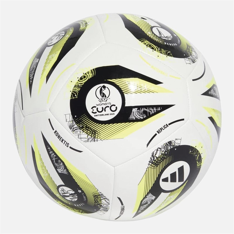 adidas Womens Euro 25 Club Training Football White/Black/Lucid Lemon - Image 2