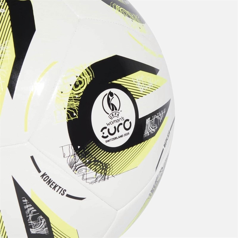 adidas Womens Euro 25 Club Training Football White/Black/Lucid Lemon - Image 4
