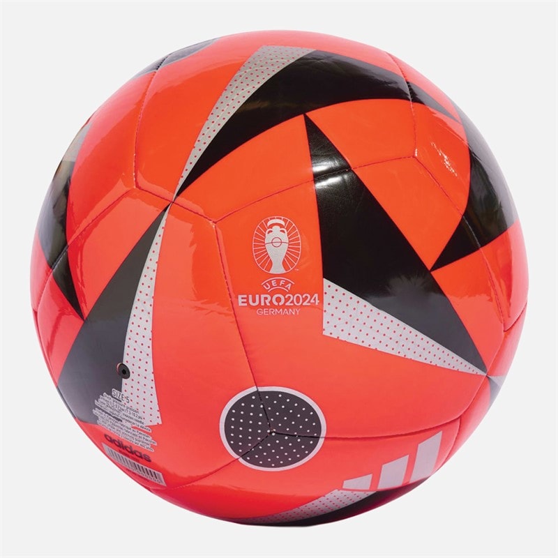 adidas Euro 24 Club Training Football Solar Red/Black/Silver Metallic - Image 2