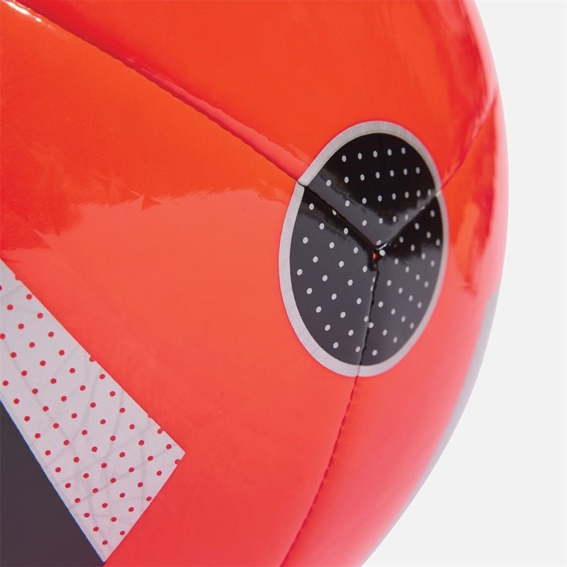adidas Euro 24 Club Training Football Solar Red/Black/Silver Metallic - Image 3