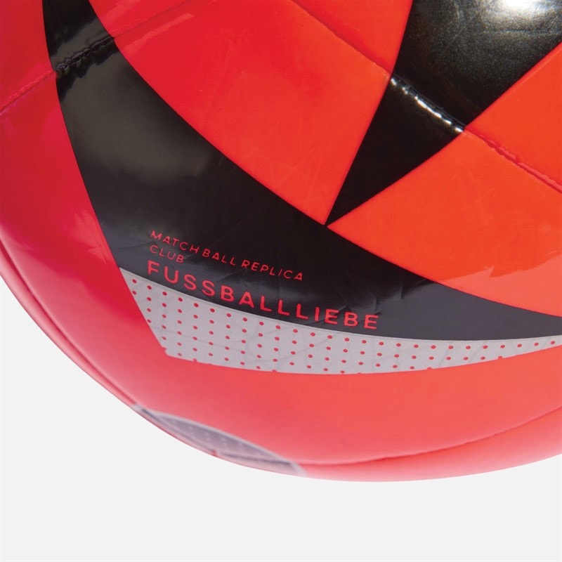 adidas Euro 24 Club Training Football Solar Red/Black/Silver Metallic - Image 4
