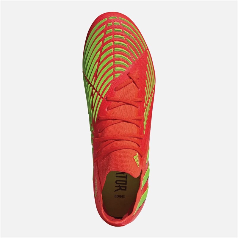 adidas Mens Predator Edge.1 Low Game Data Pack FG Firm Ground Football Boots Solar Red/Team Solar Green/Core Black - Image 4