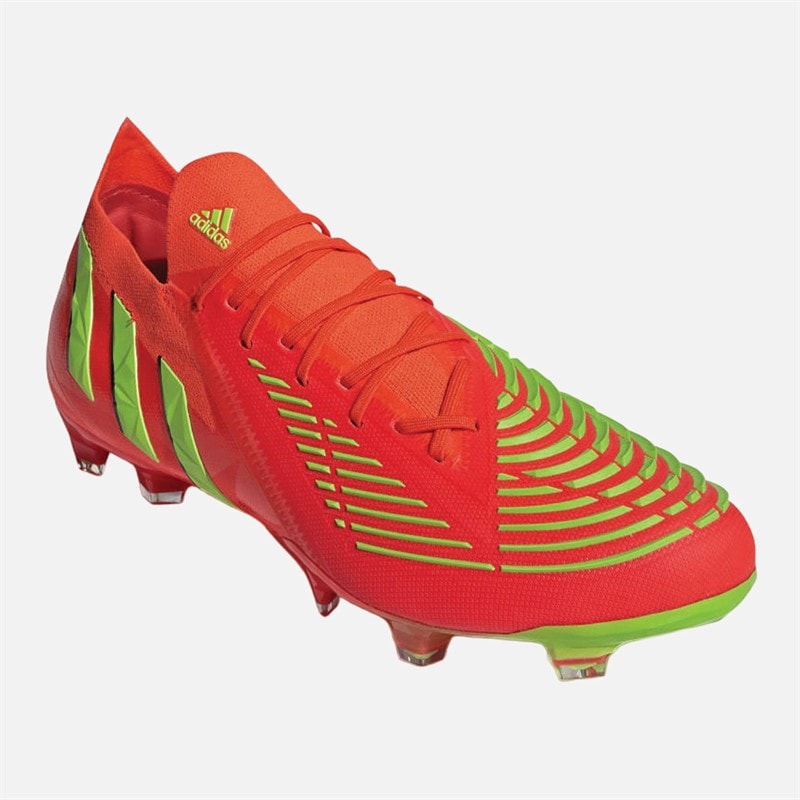 adidas Mens Predator Edge.1 Low Game Data Pack FG Firm Ground Football Boots Solar Red/Team Solar Green/Core Black - Image 5
