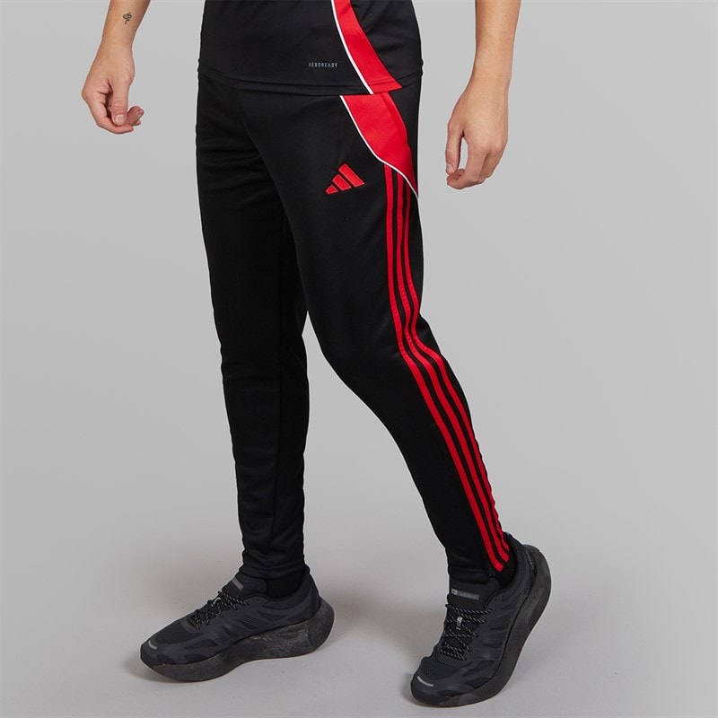 adidas Mens Tiro 24 Training Track Pants Black/Pure Ruby Black/Pure Blue - Image 1