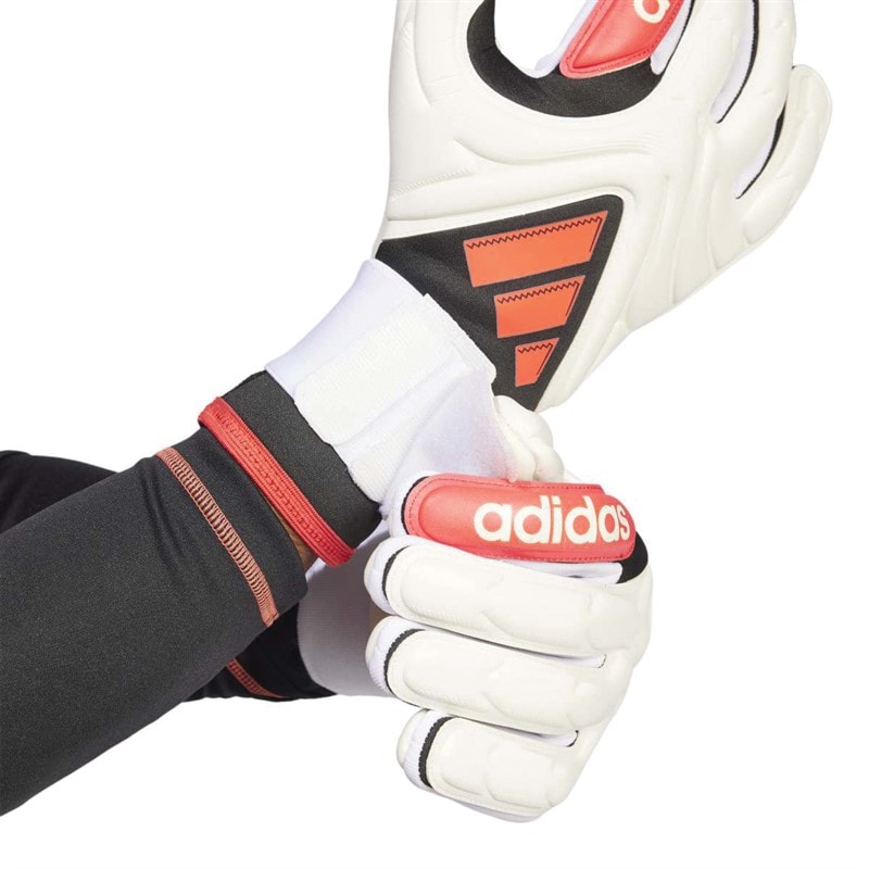adidas Mens Copa Pro PC Promo Goalkeeper Gloves White/Lucid Red/Black - Image 2