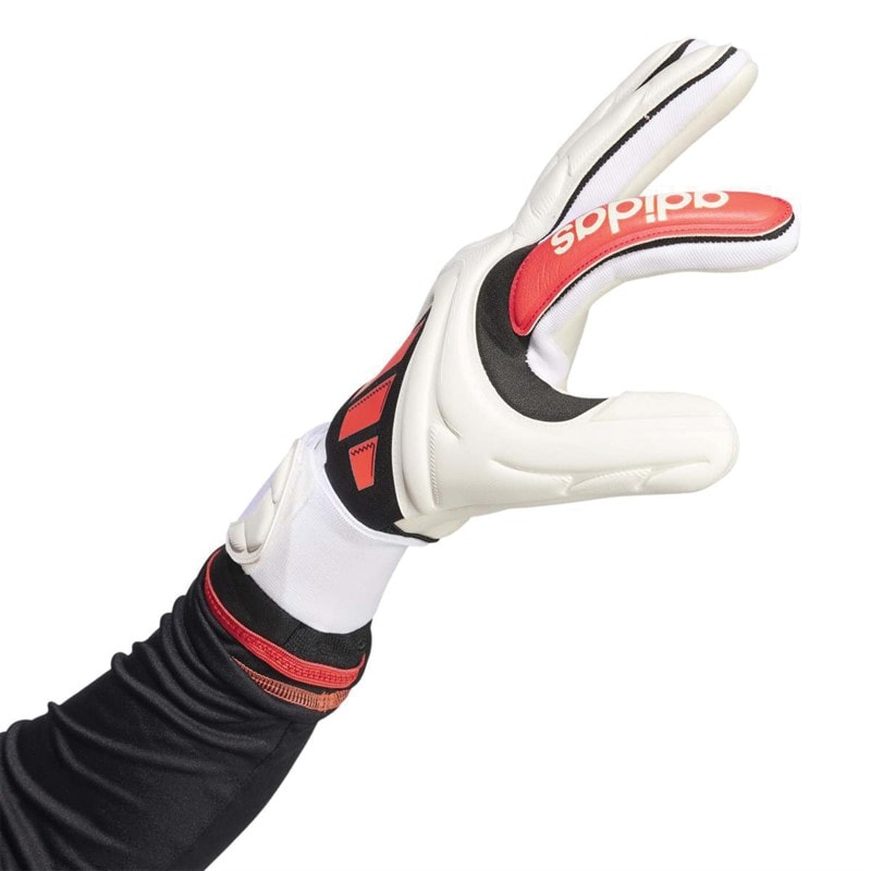 adidas Mens Copa Pro PC Promo Goalkeeper Gloves White/Lucid Red/Black - Image 3