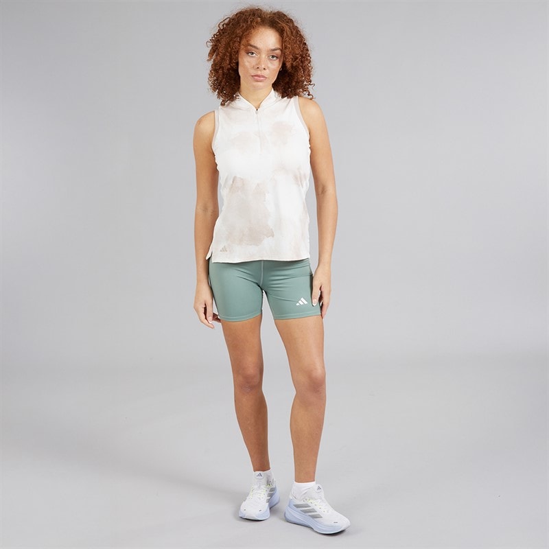adidas Womens Golf Ultimate365 Tour Sleeveless Polo Shirt Wonder Taupe - Image 4