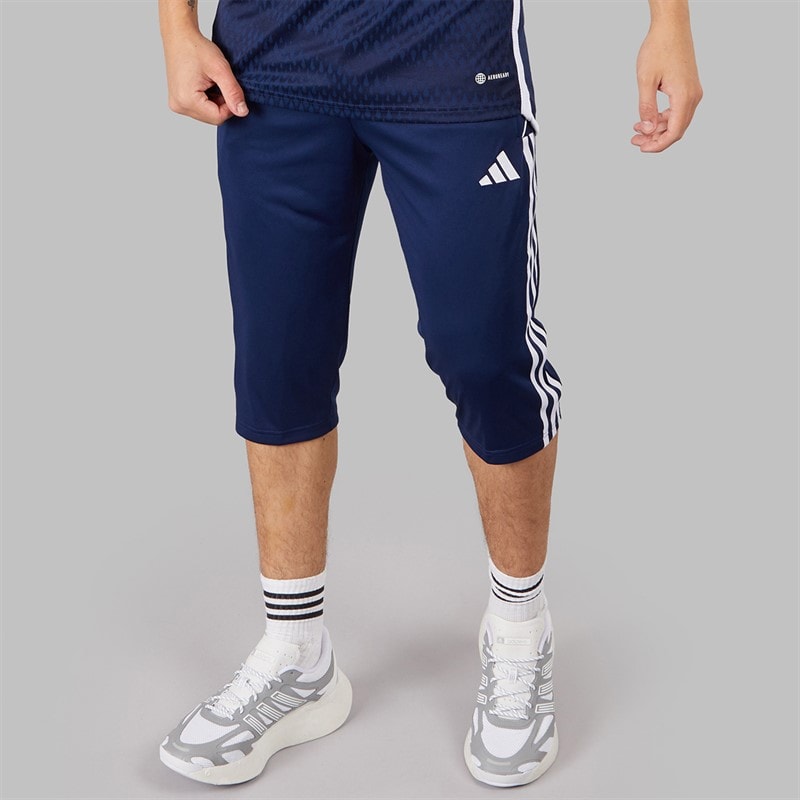 adidas Mens Tiro 23 League Training 3/4 Track Pants Team Navy Blue 2 - Image 1