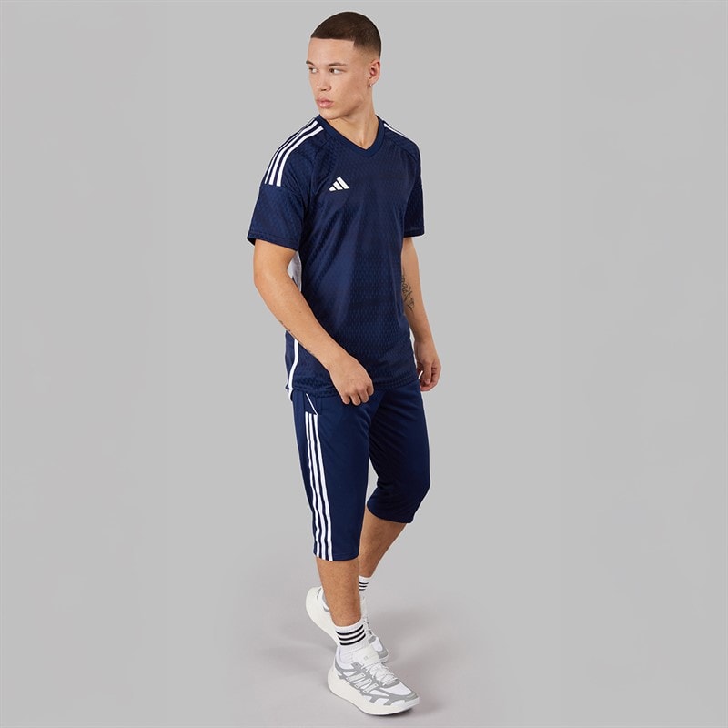 adidas Mens Tiro 23 League Training 3/4 Track Pants Team Navy Blue 2 - Image 4