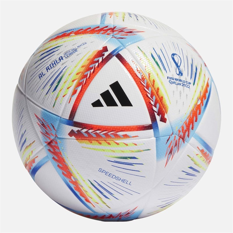 adidas World Cup 2022 AL Rihla League Training Football White/Multi - Image 1