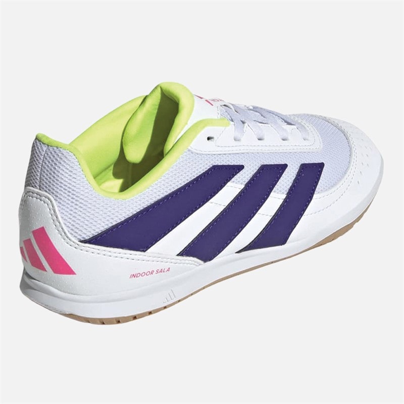 adidas Junior Predator Club IN Indoor Sala Football Boots Cloud White/Gold Metallic/Cloud White - Image 3