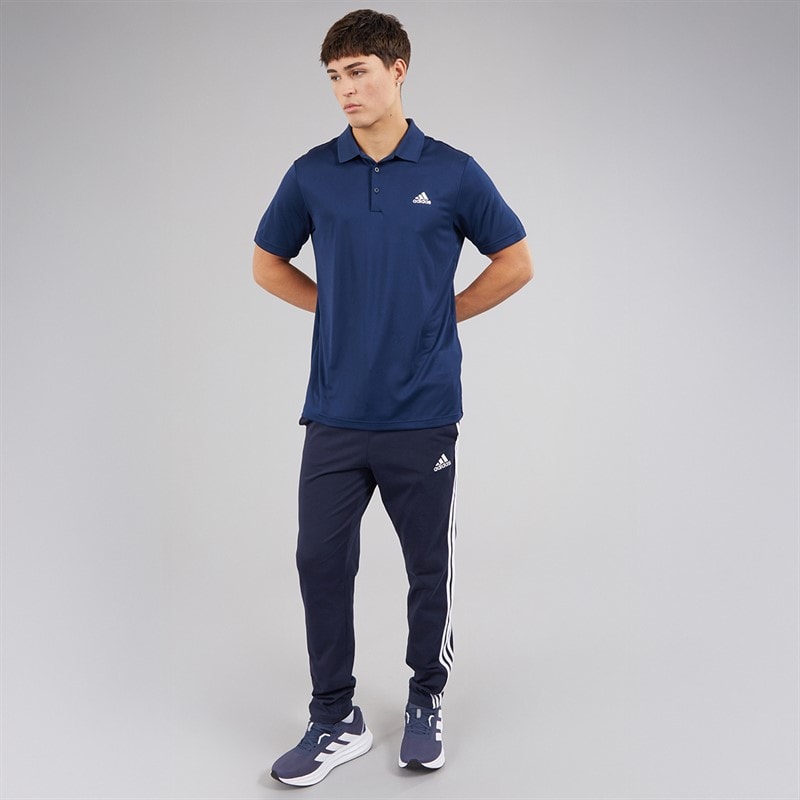 adidas Mens Golf Performance Polo Shirt Left Chest Collegiate Navy - Image 4