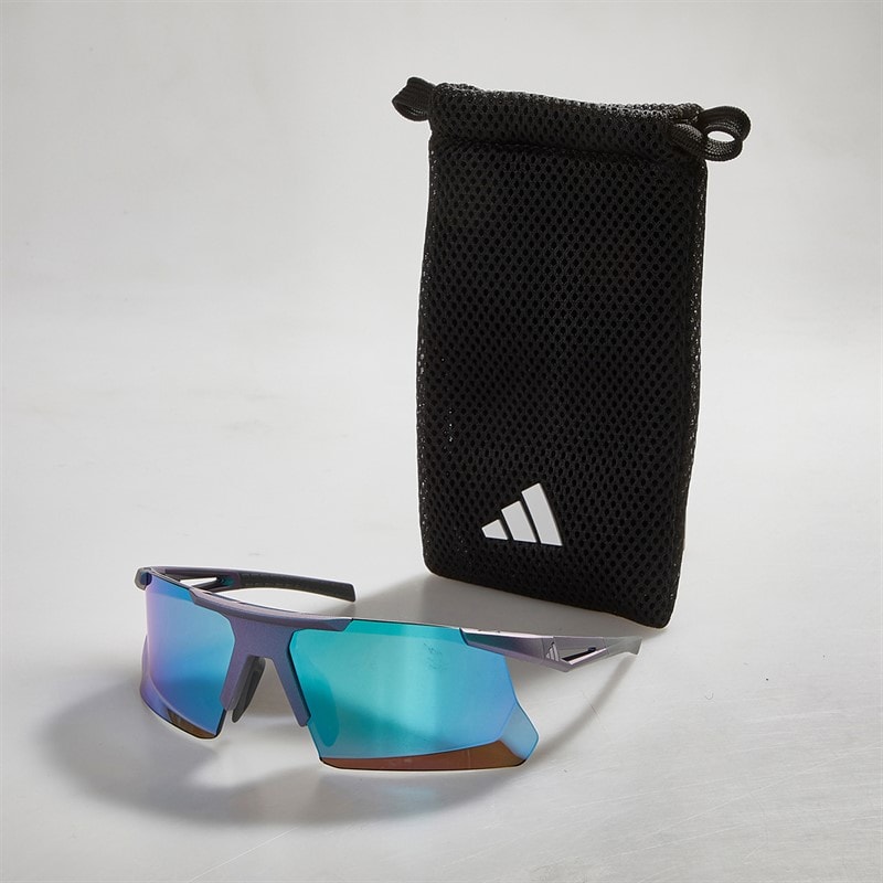 adidas SP0119 Dunamis Sport Sunglasses Light Blue/Bright Green/Bright Green - Image 3