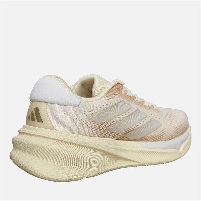 adidas Womens Supernova Stride 2 Neutral Running Shoes Wonder White/Cyber Metallic/Warm Sand Stone - Image 5