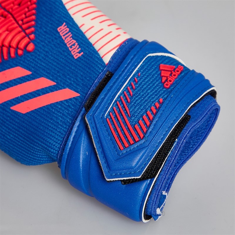 adidas Mens Predator League Goalkeeper Gloves Hi-Res Blue/Turbo/White - Image 2