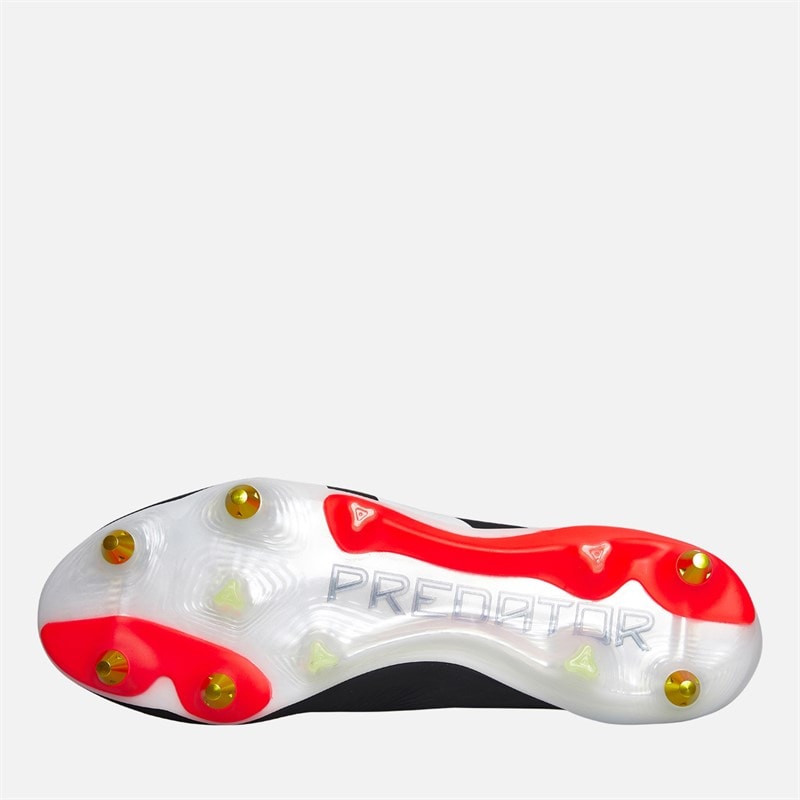 adidas Predator Elite LL Laceless Solar Energy Pack SG Soft Ground Football Boots Core Black/Cloud White/Solar Red - Image 2