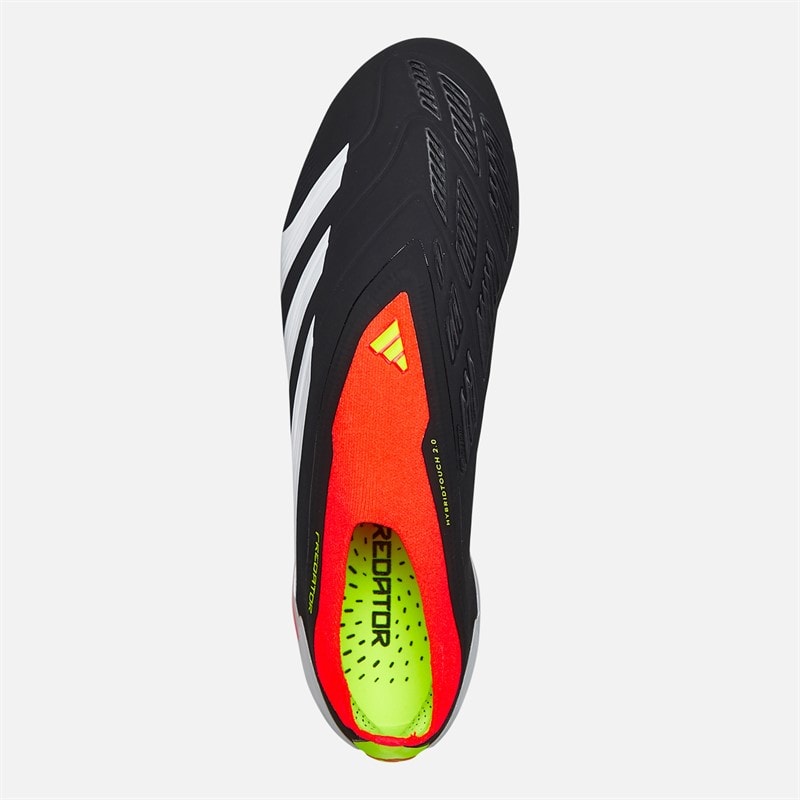 adidas Predator Elite LL Laceless Solar Energy Pack SG Soft Ground Football Boots Core Black/Cloud White/Solar Red - Image 4