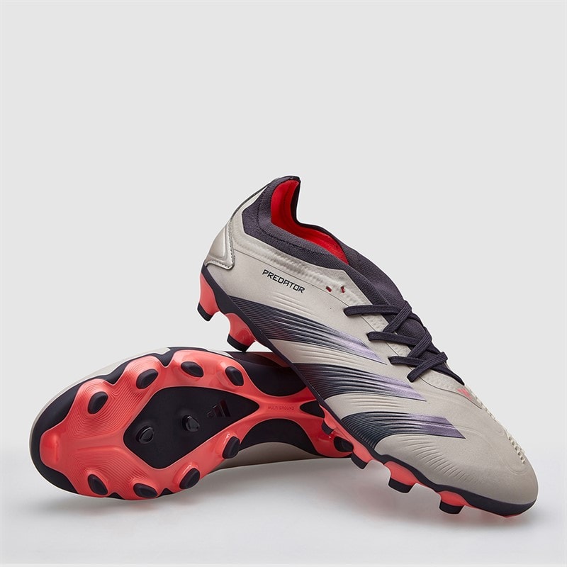 adidas Mens Predator Pro Vivid Horizon Pack MG Multi Ground Football Boots Platin Metallic/Aurora Black/Turbo